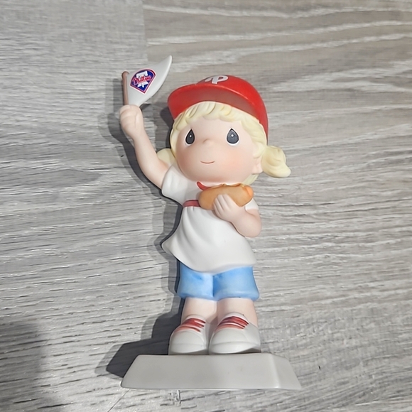 Hallmark Ceramic Figurine with Red and Blue Accents - Picture 1 of 3